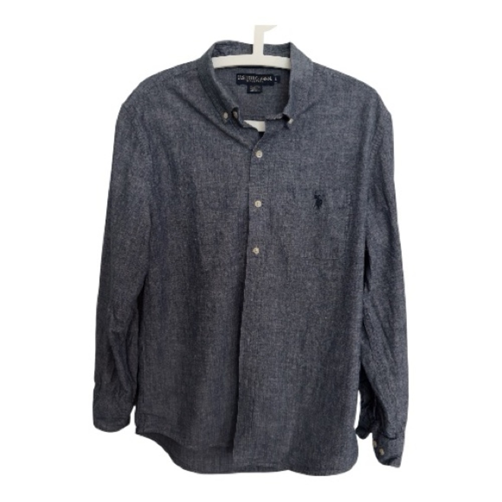 U.S. Polo Assn. Men's Long-Sleeve Button-Down Shirt - Blue